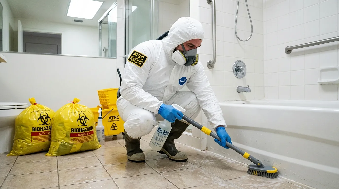 Decontamination equipment deployed for Blood Cleanup in Islamorada
